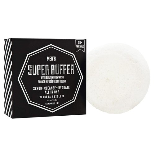 Spongelle Men&#39;s Super Buffer Built-In Body Wash (Verbena Absolute)