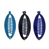 SET OF THREE 3.5 Inch Mini Banana Clip Hair Clincher - Blue Navy Royal Blue
