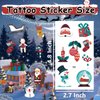 220 Styles Christmas Tattoos for Kids Temporary Glow in the Dark Tattoos Luminous Fake Temp Stickers Christmas Stocking Stuffers Gifts Party Decorations Favors Supplies Birthday Party 20 Sheets