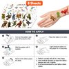 Dinosaur Temporary Tattoos Birthday Themed Party Supplies Decorations Favors 8 Sheets 96PCS Decor Cute Stickers Tattoos for Class School Prizes Gift for Kids Boys Girls Carnival Christmas Rewards