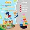 IPOURUP Animals Montessori Toddler Toys 2 3 4 5 6 7 Year Old Boys Girls Wooden Animal Blocks Stacking Toy Kids Easter Birthday Gifts for Boy Girl Age 3-7 Educational Toys Fine Motor Balance Game