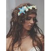 Brishow Blue Starfish Headband Seashell Hair Band Pearl Turquoise Beach Wedding Hair Accessories for Women