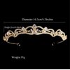 Uongeod Rhinestone Crown Crystal Bridal Tiara Princess Crown Birthday Crown Tiaras and Crowns for Women and Girls-Gold
