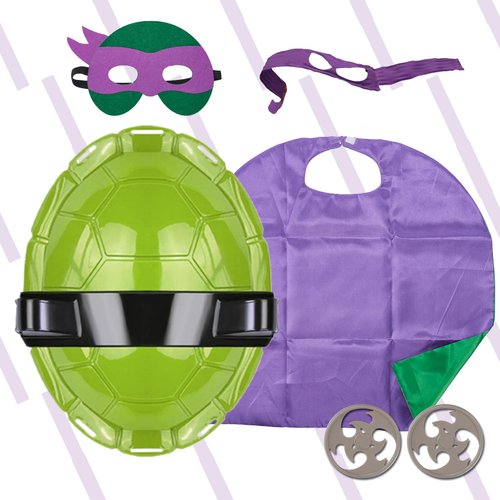 WondraFun Superhero Cape Kids Costume Anime Role Play Cosplay Toys Complete Set for Kids Superhero Dress Up Outfit for Boys and Girls Fun Party Halloween Dress Up (purple)