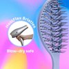 Wet Brush Go Green Speed Dry Hair Brush, Purple - Vented Design & Ultra Soft HeatFlex Bristles - Ergonomic Handle Manages Tangle & Uncontrollable Hair - Pain-Free Hair Accessories