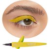 Metfdlaig Yellow Liquid Eye Liner Pen with Ultra Fine Felt Tip, 24 Hours Waterproof & Smudge-proof Eyeliner Pen, Quick Drying Formula Long Lasting High-Pigmented Eye Makeup Gift Kit(Yellow)