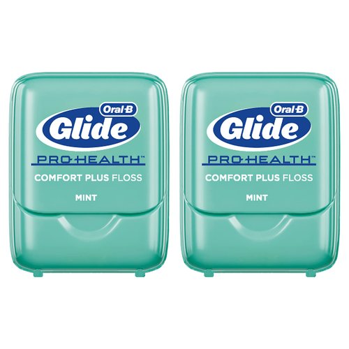 Oral-B Glide Pro-Health Comfort Plus Mint Flavor Floss, 43-7yd (40m), 2 Count