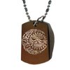 SUN Moon Star Celestial Celtic Tribal Tattoo Logo Symbols - Military Dog Tag Luggage Tag Key Chain Metal Chain Necklace