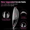 UNA GELLA Extra Short Almond Nail Tips 12 Sizes Short Almond Gel x Nail Tips 120Pcs Soft Gel Nail Tips Clear Full Cover Nail Tips Acrylic False Nails Press On Nails for Nail Extension DIY Salon