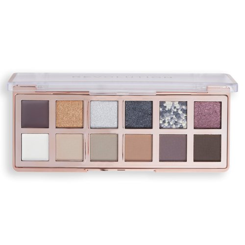Revolution Beauty, The Smokey Icon Grunge Eyeshadow Palette, 12 Ultra-Pigmented Matte & Shimmer Finishes & Shades, Long-Lasting & Blendable, Vegan & Cruelty-Free, 3.53 oz