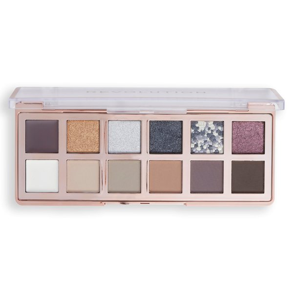 Revolution Beauty, The Smokey Icon Grunge Eyeshadow Palette, 12 Ultra-Pigmented Matte & Shimmer Finishes & Shades, Long-Lasting & Blendable, Vegan & Cruelty-Free, 3.53 oz
