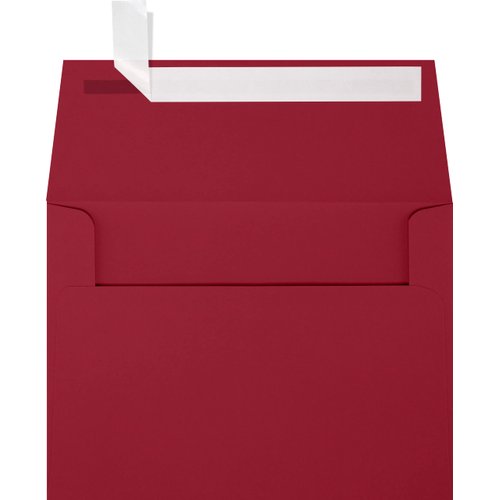 LUXPaper A6 Invitation Envelopes | Peel & Press | 4 3/4" x 6 1/2" | Garnet Red | 80lb. Text | 50 Qty