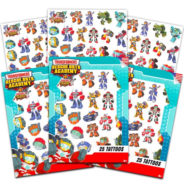 Transformers Rescue Bots Tattoos Party Favors Bundle ~ 75 Transformer Transformers Tattoos