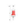 AQUANEAT Aquarium Check Valve, One Way Non Return Valve for Aquarium Air Pump, Check Valve for 3/16 Inch Airline Tubing, Fish Tank Accessories, 10pcs (Red)