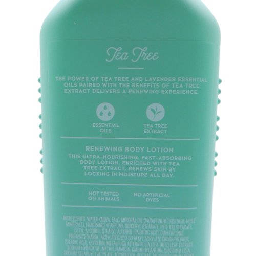 3 AROMATHERAPY TEA TREE LAVENDER RENEWING BATH BODY LOTION 6.5 oz