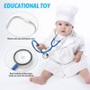 ERDOGLY Doctor Costume for Kids, White Doctor Coat with Stethoscope Kids Lab Coat, Toddler Scientist Dress up Toys Doctor Kit, Career Day Costume for Boys Girls Pretend Play Gift