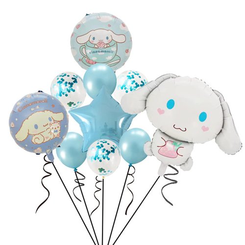 10Pcs Cute Anime Party Decoration Balloons,Aluminum Film Material Double Sided Balloons,Anime Theme Party Supplies,Kawaii Birthday Party Ballons (GG-01)