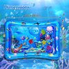 Baby Water Pad Water Play Mat for Infants Toddlers Early Development Activities Inflatable Tummy Time Water Mat for 3-48 Months Boy Girl Baby Toys Play mat for Baby's Stimulation Growth,26”x22”