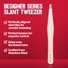 Revlon Revlon Designer Series Slant Tip Tweezers, High Precision, Gifts for Her, Beauty Stocking Stuffers for Women, Stainless Steel, 1 Count