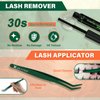 Lash Extension Kit KEYYOU Fox Family Lash Clusters Eyelash Extension Kit with Lash Bond and Seal,Tweezers,Remover and Brush for Fluffy DIY lash extension kit（HX02）