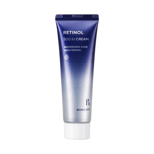 BONCEPT Retinol 500 IU Cream – Wrinkle & Fine Line Care, Lifting & Firming, Hydrating Face Cream with Retinol & Bakuchiol – Gentle Daily Skincare for Sensitive Skin, K-Beauty, 1.69 fl. oz. 50ml