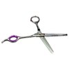 HTS 185T2 Double-Side Polished Chrome Stainless Steel Barber Thinning Shears - Expensive Version