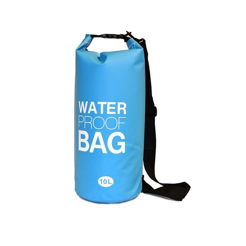 Nupouch Waterproof Dry Bag for Camping, Beach, Kayaking, Boating & outdoor Activities, 10 L, Light Blue