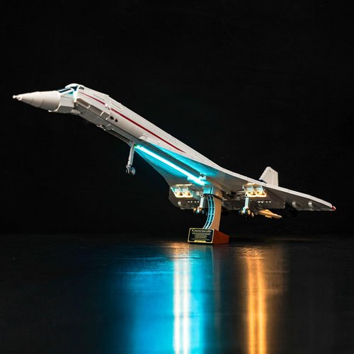 BrickBling LED Lighting Compatible with Lego Concorde, Creative Light Kit Compatible with Lego 10318-No Model Included