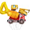 Construction Birthday Party Supplies 4 Years Old,Construction Balloons Construction Party Balloon Garland Kit for Construction Quarantine Party Decorations