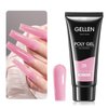Gellen Poly Nail Gel Builder for Nail Extension Nail Strengthener, 60 g 06 Natural Pink Poly Gel Trendy Nail Art Design for 3D Nail Molder Beauty Gift for Salon Manicure Easy DIY at Home