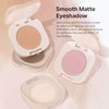 KYDA Single Matte Eyeshadow, Sheer Off White Vanilla Eyeshadow, Ultra-fine Lightweight Powder, Brightenning Primer Eyeshadow, Multiuse Blendable Eyes Makeup, Moonlight