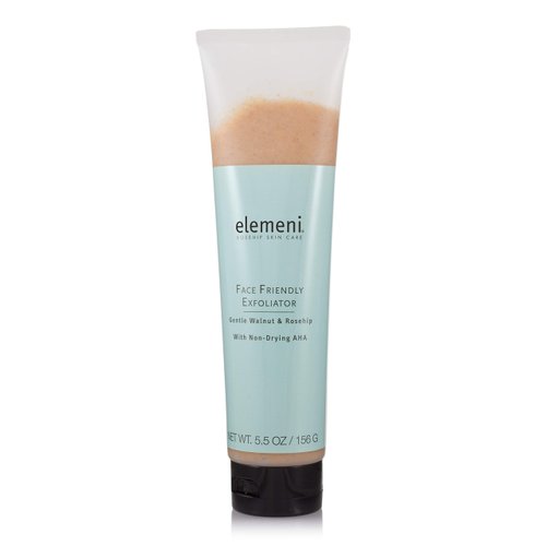 elemeni Skin Care Face Friendly Exfoliator - Organic Face Scrub for Men and Women | Facial Cleanser & Revitalizing Deep Cleaning Face Mask with Moisturizing Alpha Hydroxy Acid | 5.5 OZ Vegan Friendly
