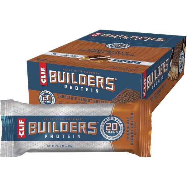 Clif Bar Cocoa Dipped Double Decker Crisp Bar, Chocolate Peanut Butter, 12 ct