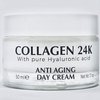 Delfanti • COLLAGEN 24K • Anti-Aging DUO pack • Day Cream jar PLUS Night Cream jar• Face, Neck and Décolleté Moisturizers with pure Hyaluronic Acid • Made in Italy