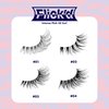 i-ENVY False Lashes Flick'd D-Curl Strip Lashes Volume Bouncy Natural Clear Band Cat Eye Dramatic Trendy Extensions Reusable Eye Lashes (04)