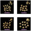 12Styles Nail Art Metal Studs Gold Metallic 3D Pieces Rivet Palm Tree Turtles Marine Life Charms for Summer Beach Ocean Manicure DIY Acrylic Nails Design Supply (Gold Ocean Studs)