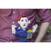Rosie The Riveter Doll - 11" Soft Stuffed Plush Little Thinker