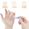 3 Pieces Glass Cuticle Pusher Cuticle Remover Glass Nail File Dual Ended Manicure Pedicure Tools for Nails and Cuticles Care (Pink, Purple, Blue)