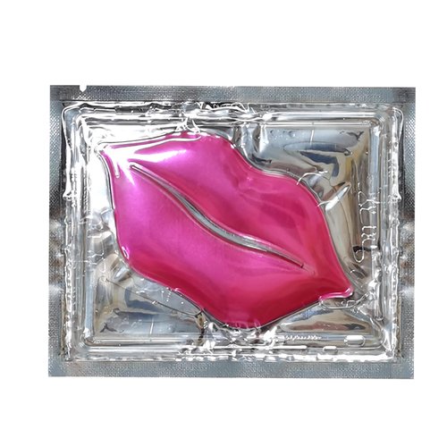 Ruzzut 30PCS Collagen Lip Masks,Crystal Moisturizing Lip Care Lip Sheet Lip Patches for Dry Lips & Anti-Chapped, Smoothing Lip Lines, Plumping Your Lips Attractive, Pink