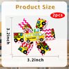 Back to School Hair Clips Yellow Bus Alligator Clips Pink Wave Stripes Hair Clip Design Pencil Ruler Bow Hairgrips First Day Of School Party Hair Accessories for Woman Girl Students 2Pcs (bus)