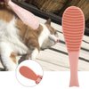 Cat Comb, Cat Tongue Textured Grooming Brush Fish Shape Cat Massage Comb Simulated Cat Tongue Brush Groomer Hair Care Tools for Dogs and Cats(Pink) Combs