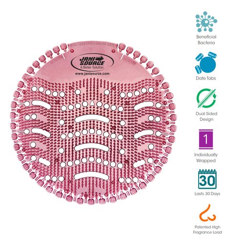 The Wave Urinal Screen Deodorizer, Spiced Apple - Pack of 10 by JaniSource