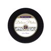 Party Essentials Deluxe Quality Hard Plastic 6-Inch Round Party/Dessert Plates, Black, 24 Count