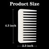 Mini Wide Tooth Comb,Small Travel Purse Hair Detangling Comb Beard Comb for Curly hairPortable Care Comb Shower Comb Travel Combs for Men Women - Best Styling Comb for Wet,Dry,Long Hair (Black+White)