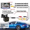 QUICTO Car Backup Camera, Waterproof Ultra HD 12 LED Night Vision Rear View Camera, 170° Wide View Angle Long License Plate Frame Camera, Universal Cars, SUV, Trucks, RV