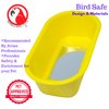 Bonka Bird Toys 1424 Bird Bath Toy Ladder Cockatiel Parakeet Finch Toys Canary cage Cages (Yellow)