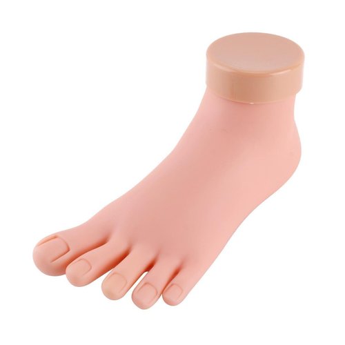 Venuse Practice Fake Foot Model Flexible Movable Soft Silicone Prosthetic Manicure Tool for Nail ...