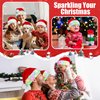 tgosomt Santa Hat, Light up Christmas Hat with LED Lights, Flashing Santa Hat for Adults/kids/Baby (Kid)