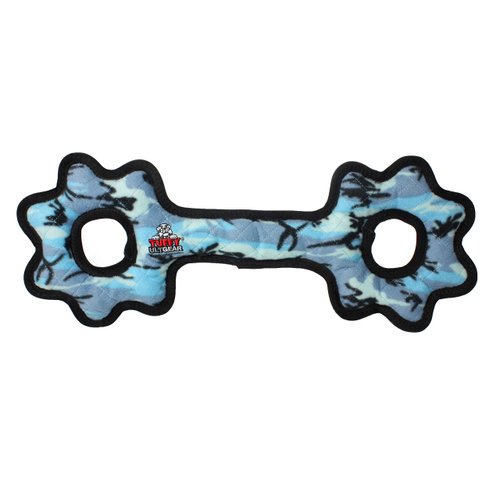 TUFFY-World&#39;s Tuffest Soft Dog Toy-Ultimate Tug-O-Gear- Squeakers-Multiple Layers. Made Durable, ...