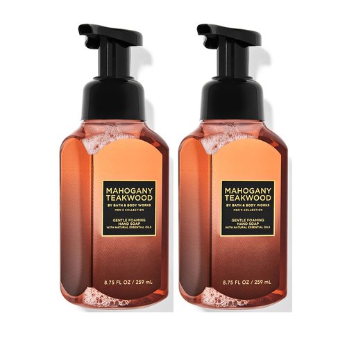 Bath and Body Works Gentle Foaming Hand Soap 8.75 Ounce 2-Pack (Mahogany Teakwoods)